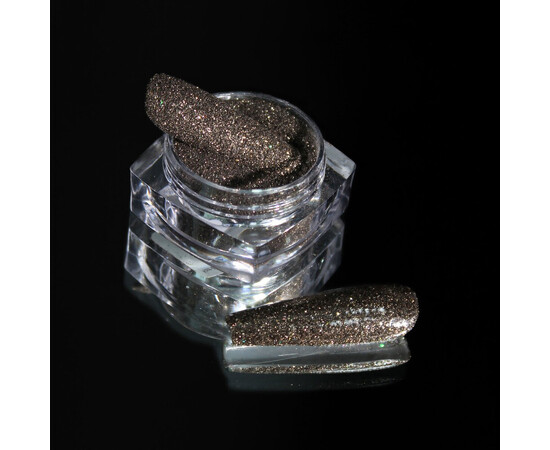 Зображення 2 Блискітки Komilfo 113, розмір 0.08 мм темне золото, 2.5 г, Колір: 113