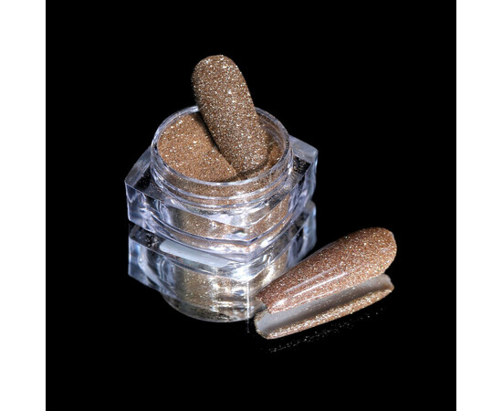 Зображення 2 Блискітки Komilfo 110, розмір 0.08 мм спокійне золото, 2.5 г, Колір: 110