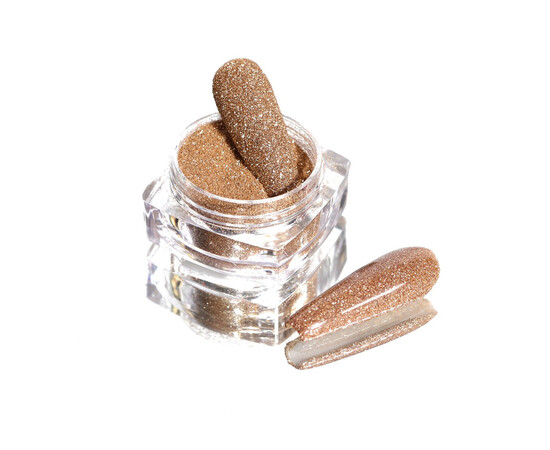 Зображення 3 Блискітки Komilfo 110, розмір 0.08 мм спокійне золото, 2.5 г, Колір: 110