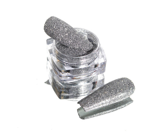 Зображення 3 Блискітки Komilfo 103B, розмір 0.1 мм, блискуче срібло, 2.5 г, Колір: 103B