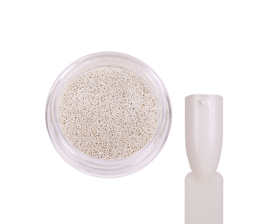 Зображення 2 Бульйонки металеві Komilfo срібло, 0.4 мм, 6 г