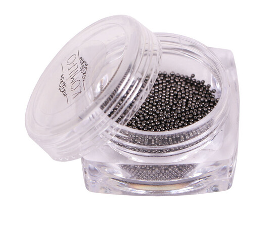 Зображення 5 Бульйонки металеві Komilfo black nickel, 0.8 мм, 6 г