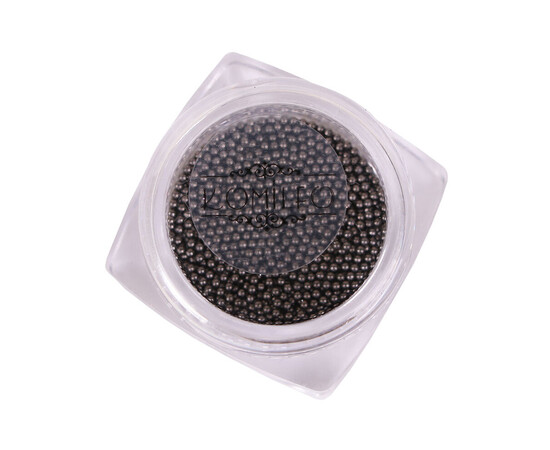 Зображення 5 Бульйонки металеві Komilfo black nickel, 1 мм, 6 г