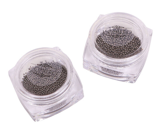 Зображення 7 Бульйонки металеві Komilfo black nickel, 1 мм, 6 г