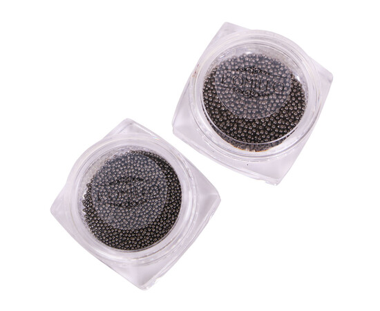 Зображення 7 Бульйонки металеві Komilfo black nickel, 0.8 мм, 6 г