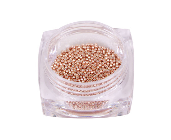 Зображення 5 Бульйонки металеві Komilfo rose gold, 1 мм, 6 г