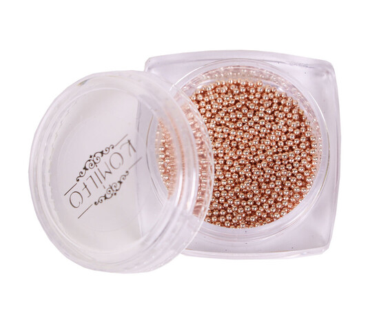 Зображення 6 Бульйонки металеві Komilfo rose gold, 1 мм, 6 г