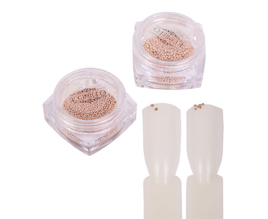 Зображення 7 Бульйонки металеві Komilfo rose gold, 1 мм, 6 г