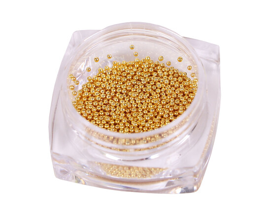 Зображення 3 Бульйонки металеві Komilfo золото, 1 мм, 6 г