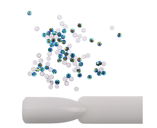 Зображення 2 Стрази Komilfo Jet Black AB, розмір 4, 100 шт, Колір: Jet Black AB 4