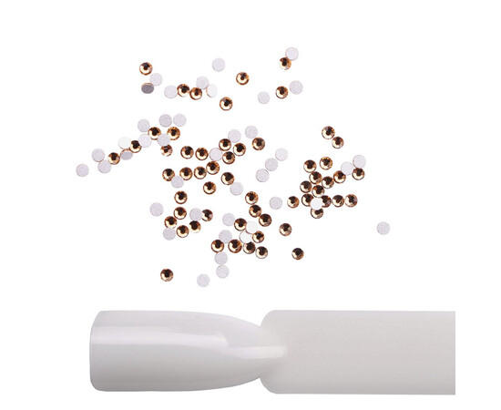 Зображення 2 Стрази Komilfo Light Colorado Topaz, розмір 4, 100 шт, Колір: Light Colorado Topaz 4