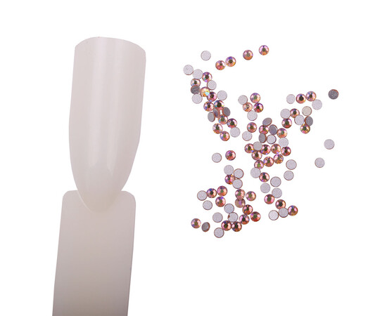 Изображение 2 Стразы Komilfo Light Peach AB, размер 3, 100 шт, Цвет: Light Peach AB 3