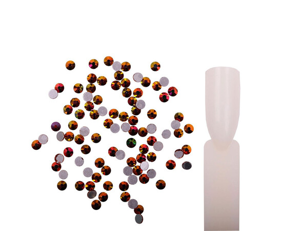 Зображення 2 Стрази Komilfo Rainbow Gold, розмір 10, 100 шт, Колір: Rainbow Gold 10