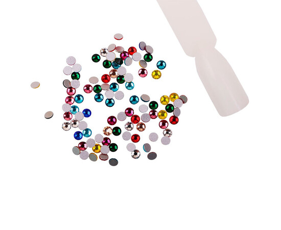 Изображение 2 Стразы Komilfo разноцветные, размер 10, 100 шт.