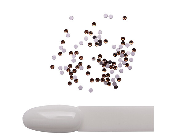 Зображення 2 Стрази Komilfo Smoked topaz, розмір 4, 100 шт, Колір: Smoked Topaz 4