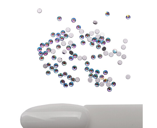 Изображение 2 Стразы Komilfo Bk.Diamond AB, размер 4, 100 шт, Цвет: Bk.Diamond AB 4