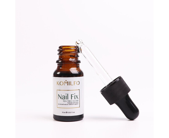 Зображення 2 Еліксир для нігтів проти грибка і онихолизису Komilfo Nail Fix чайне дерево, 10 мл