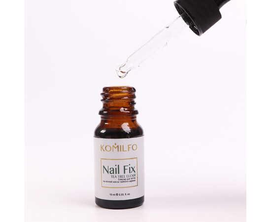Зображення 3 Еліксир для нігтів проти грибка і онихолизису Komilfo Nail Fix чайне дерево, 10 мл