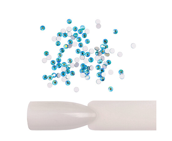Изображение 2 Стразы Komilfo Blue zircon AB, размер 5, 100 шт, Цвет: Blue Zircon AB 5