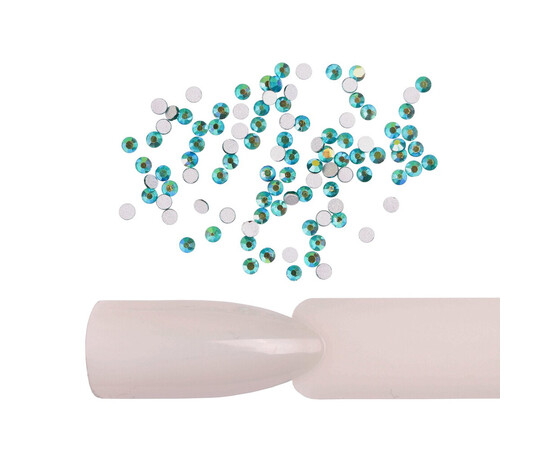 Изображение 2 Стразы Komilfo Emerald AB, размер 4, 100 шт, Цвет: Emerald AB 4