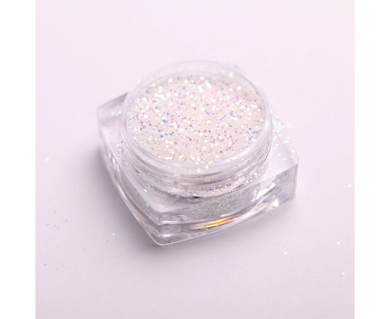 Зображення 6 Блискітки Komilfo фотохромні 001, розмір 0.4 мм, 2.5 г, Колір: 001