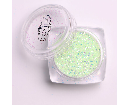 Зображення 5 Блискітки Komilfo фотохромні 008, розмір 0.4 мм, 2.5 г, Колір: 008