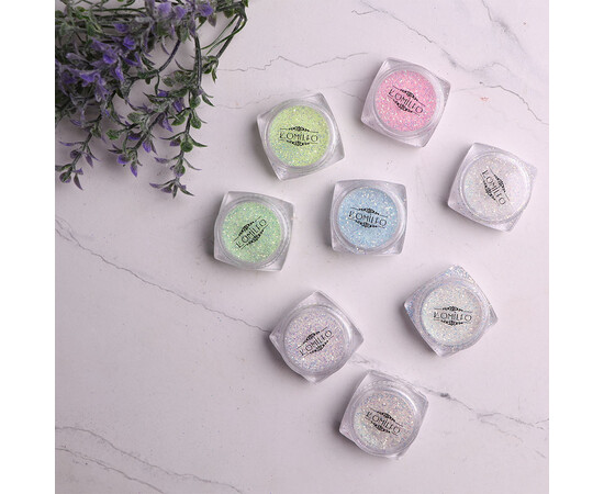 Зображення 7 Блискітки Komilfo фотохромні 008, розмір 0.4 мм, 2.5 г, Колір: 008