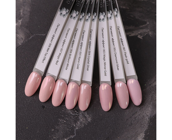 Зображення 4 Пігмент для нігтів Komilfo 002 Diamond Silver, 1 г, Об'єм (мл, г): 1, Колір: 002