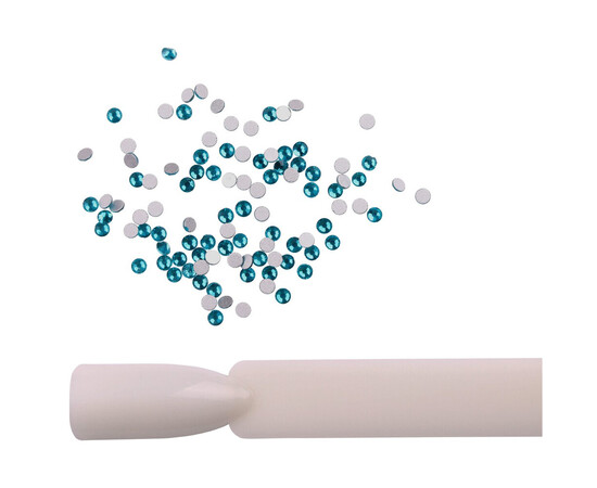 Зображення 2 Стрази Komilfo Blue zircon, розмір 6, 100 шт, Колір: Blue Zircon 6