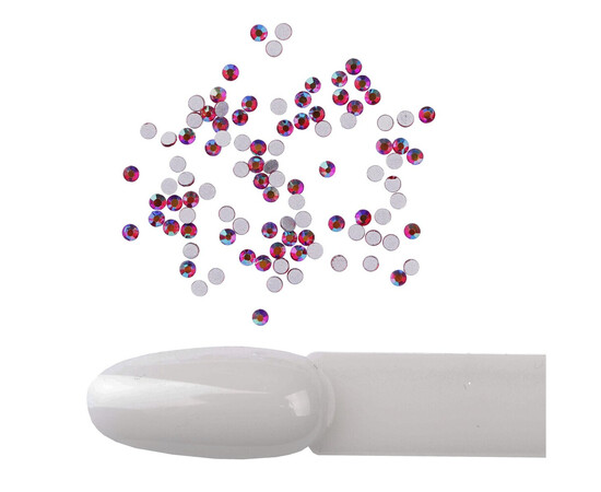 Зображення 2 Стрази Komilfo Dk.siam AB, розмір 4, 100 шт, Колір: Dk.siam AB 4