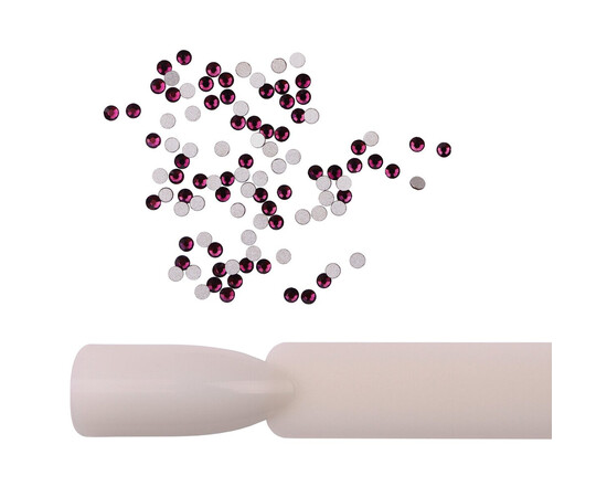 Изображение 2 Стразы Komilfo Dk.amethyst, размер 4, 100 шт, Цвет: Dk.amethyst 4