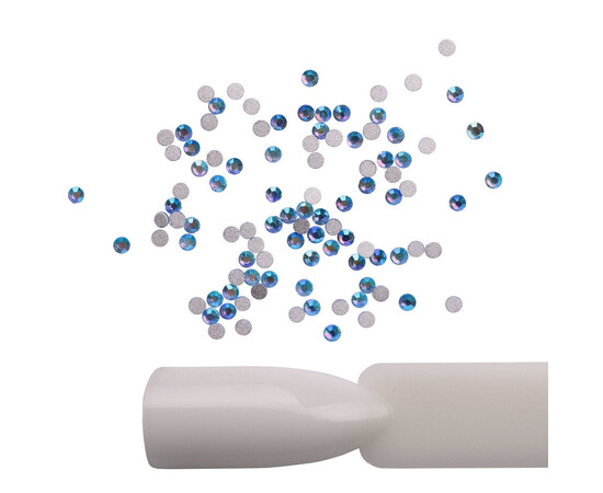 Зображення 2 Стрази Komilfo Light sapphire AB, розмір 4, 100 шт, Колір: Light Sapphire AB 4