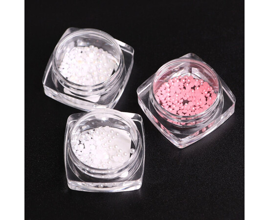 Зображення 3 Бульйонки Komilfo перлини light pink, 2 мм