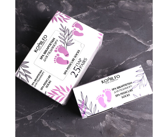 Зображення 5 SPA шкарпетки для педикюру Komilfo, 10 пар