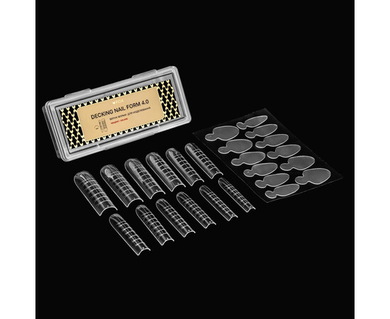 Зображення 2 Верхні форми для моделювання F.O.X Decking Nail form 2.0 Квадрат, 24 шт