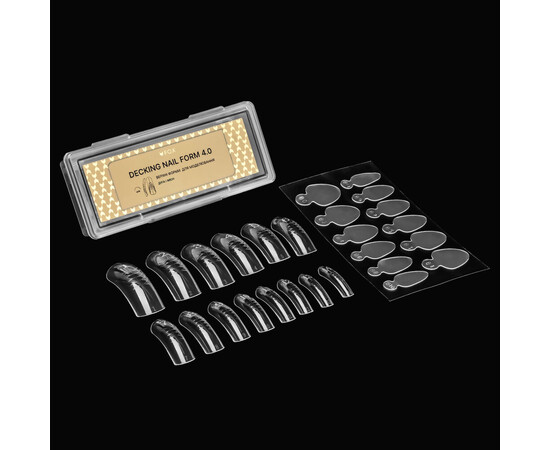 Зображення 2 Верхні форми для моделювання F.O.X Decking Nail form 4.0 Дуга, 28 шт