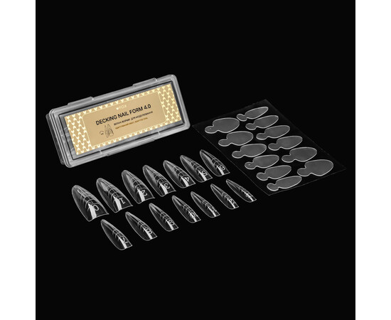 Зображення 2 Верхні форми для моделювання F.O.X Decking Nail form 4.0 Адаптивний овал, 28 шт