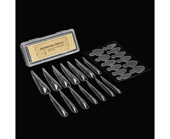 Зображення 2 Верхні форми для моделювання F.O.X Decking Nail form 4.0 Модерн, 14 шт