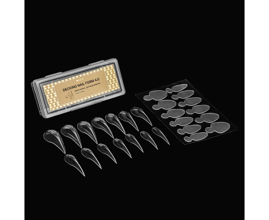 Зображення 2 Верхні форми для моделювання F.O.X Decking Nail form 4.0 Кіготь, 28 шт