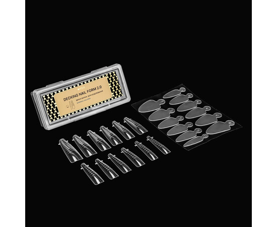 Изображение 2 Верхние формы для моделирования FOX Decking Nail form 2.0 Балерина, 24 шт