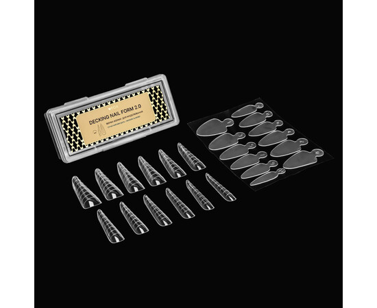 Зображення 2 Верхні форми для моделювання F.O.X Decking Nail form 2.0 Сучасний Мигдаль, 24 шт