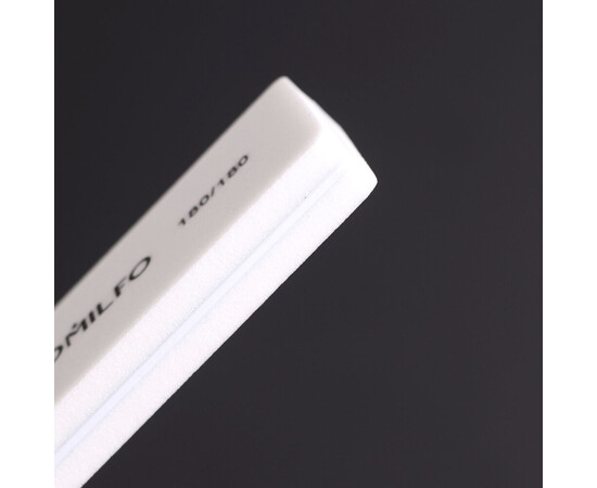 Зображення 2 Шліфувальник для натуральних нігтів Komilfo міні білий 30/85 мм, 180/180 гріт