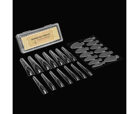 Зображення 2 Верхні форми для моделювання F.O.X Decking Nail form 4.0 Сучасна Балерина, 28 шт