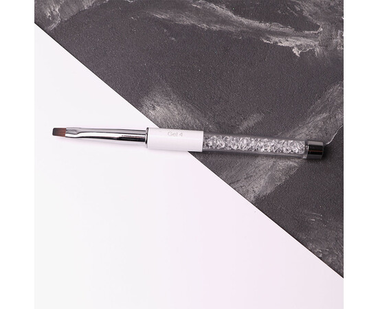 Изображение 4 Кисточка Komilfo Gel flat 4 (Nylon), Размер кисточки: 4