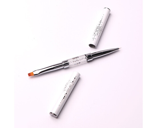 Зображення 4 Пензлик Komilfo Double Gel flat 4 (Nylon)/Liner 5 (Nylon)