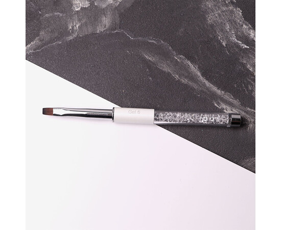 Изображение 4 Кисточка Komilfo Gel flat 6 (Nylon), Размер кисточки: 6