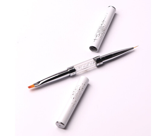 Изображение 4 Кисточка Komilfo Double Gel flat 4 (Nylon)/Liner 7 (Nylon)