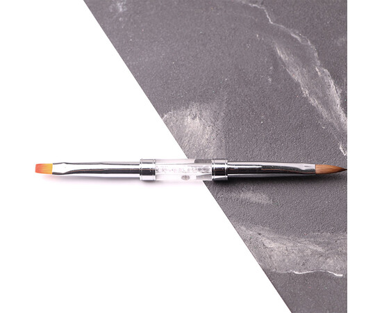 Изображение 5 Кисточка Komilfo Double Acrylic 6 (Kolinsky)/Gel flat 6 (Nylon)