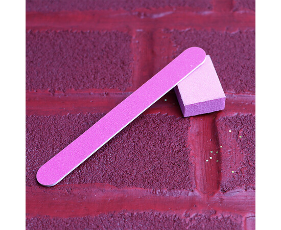 Зображення 3 Одноразовий набір Komilfo №1 пилочка 100/100, бафф 120/120 гріт