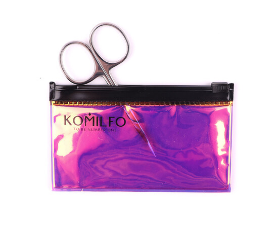 Изображение 3 Ножницы профессиональные для кутикулы в дихроическом чехле Komilfo IC Ultra, 23 мм